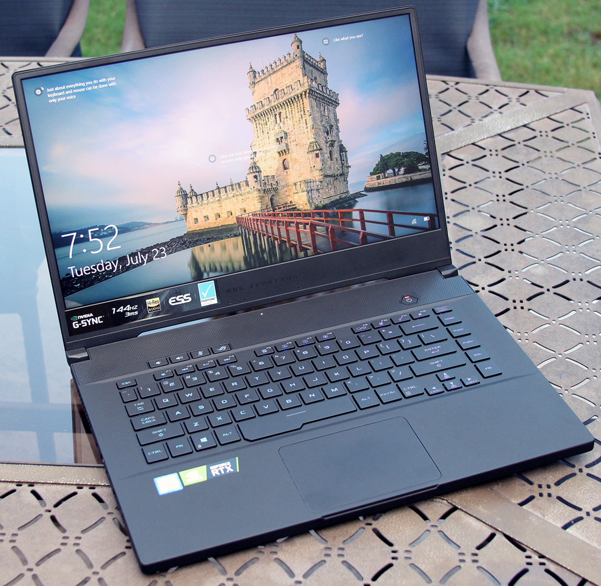 Asus ROG Zephyrus GU502L معالج i7-10750 الجيل 10 - ذاكرة 16 جيجا - هارد 512 جيجا SSD - شاشة 15.6 بوصة GTX1660Ti-6GB