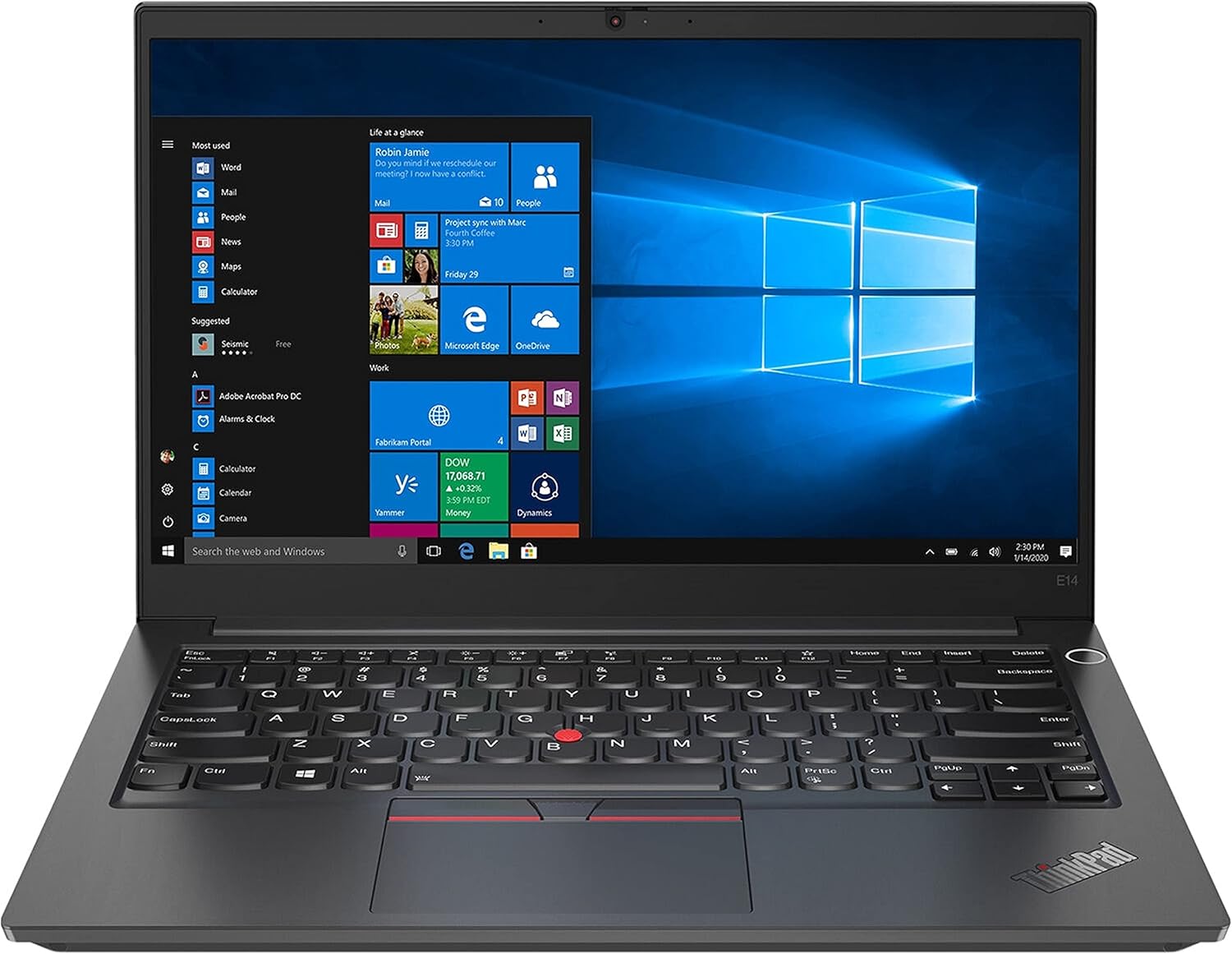 لينوفو ثنك باد E14 معالج i7-1165G7 الجيل 11 - ذاكرة 8 جيجا - هارد 512 جيجا SSD - شاشة 14 بوصة FHD - كرت شاشة 2 جيجا - Dos - ضمان سنة