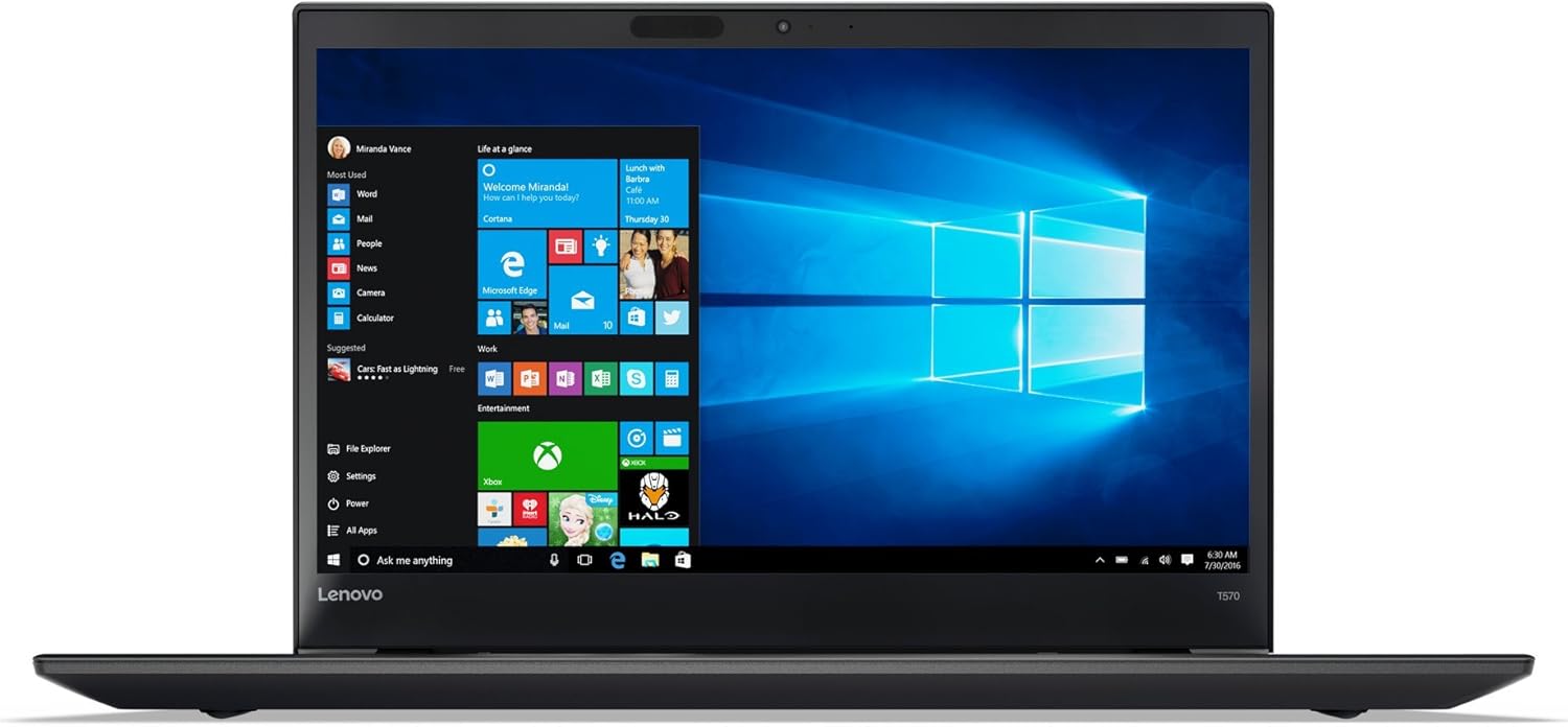 لينوفو ثنك باد T570 معالج i5 الجيل 7 - ذاكرة 16 جيجا - هارد 512 جيجا SSD - شاشة 15.6 بوصة - Dos